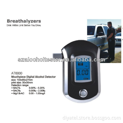 Personal Mouthpiece Breathalyzer Detector Alcohol Tester Alcometer